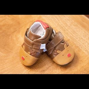 Baby mocs by jack and lily Christmas slippers